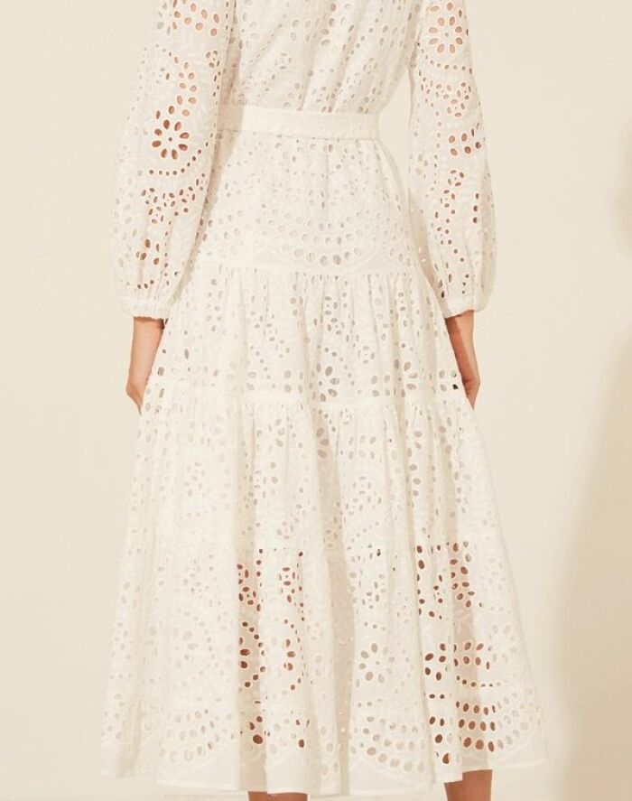 Imagem de Vestido Mídi Estelle Branco Amissima