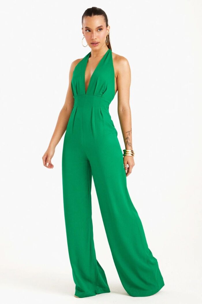 Imagem de Macacão Longo Frente Única Verde Zen