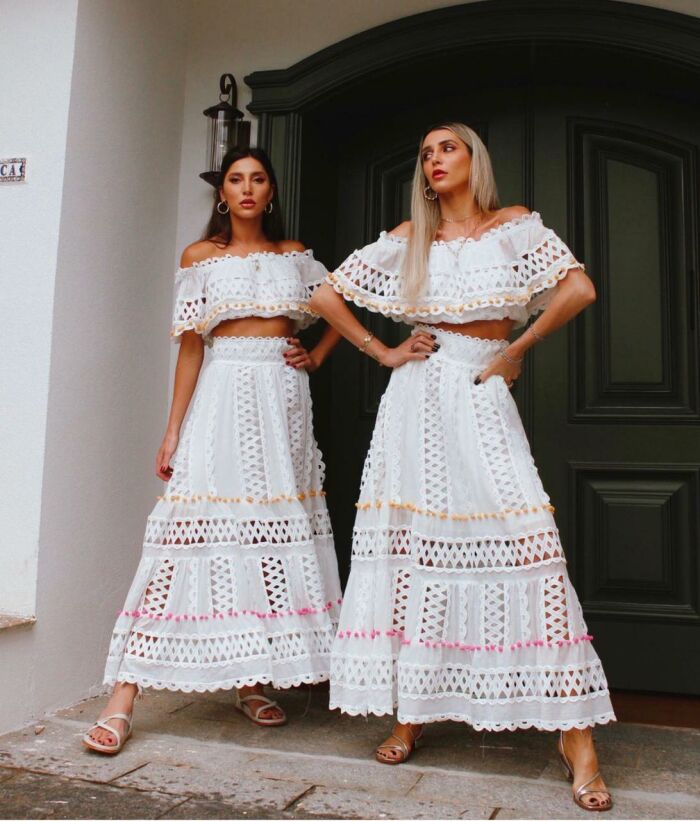 Imagem de Conjunto Renda Branco Mais Um