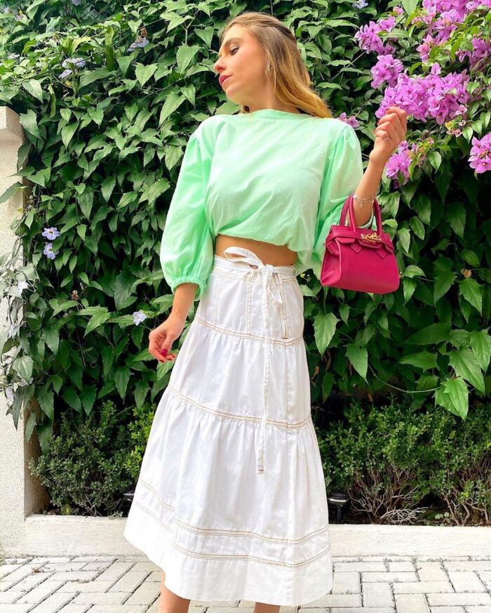 Imagem de Saia Jeans Branca Rush by Rosana