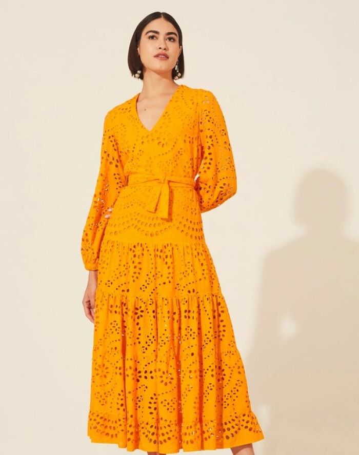 Imagem de Vestido Mídi Estelle Laranja Amissima