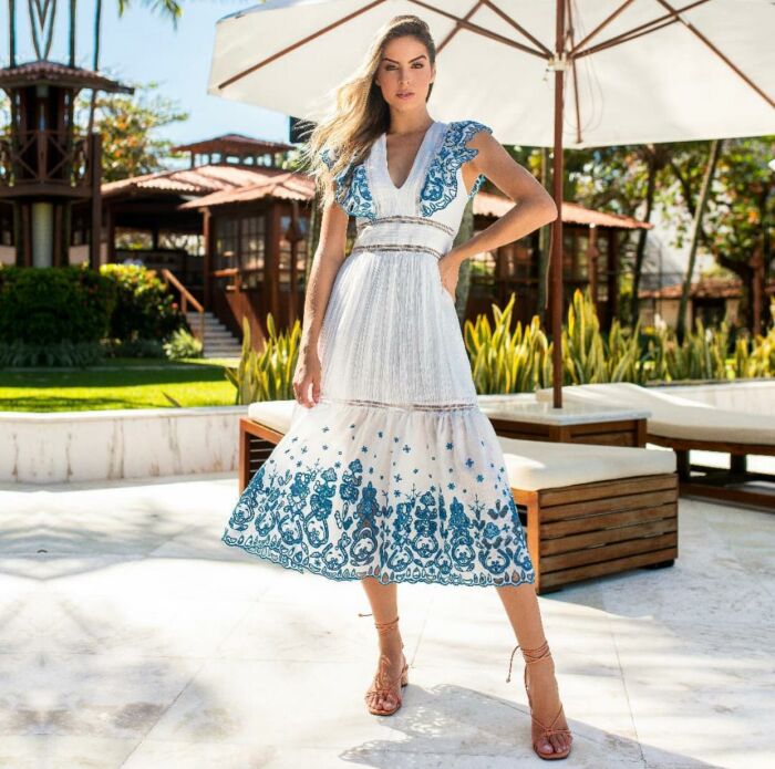 Imagem de Cintia Vestido Midi Marie Mercié