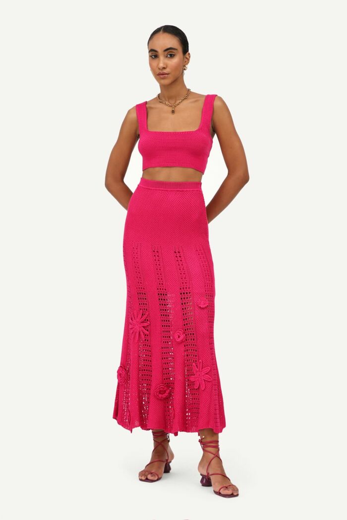 Imagem de Saia Tricot Rosa Amissima