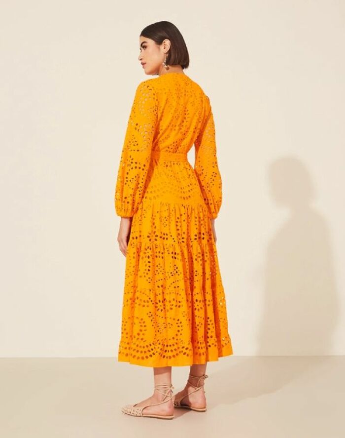Imagem de Vestido Mídi Estelle Laranja Amissima
