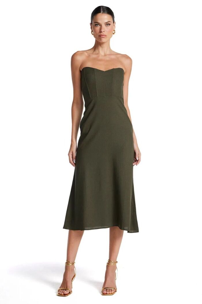 Imagem de Vestido Mídi Linho Tomara Que Caia