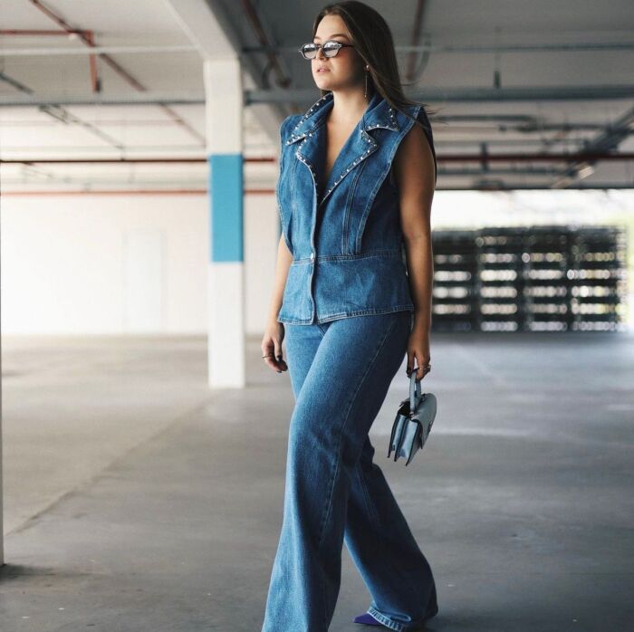 Imagem de Colete Raika Gomes Trama Jeans