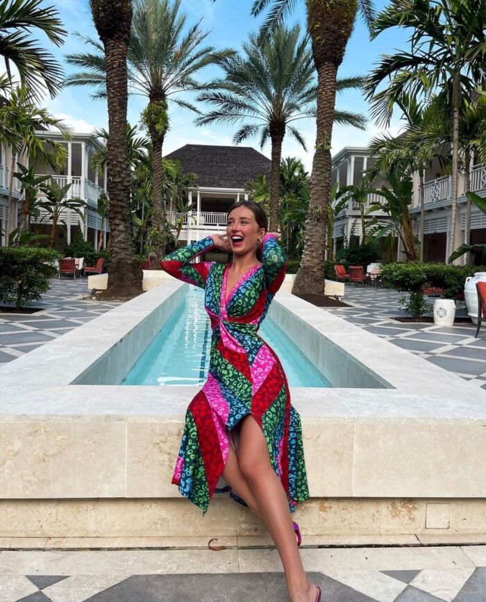 Imagem de Vestido Nó Onça Colors Miami Blessed