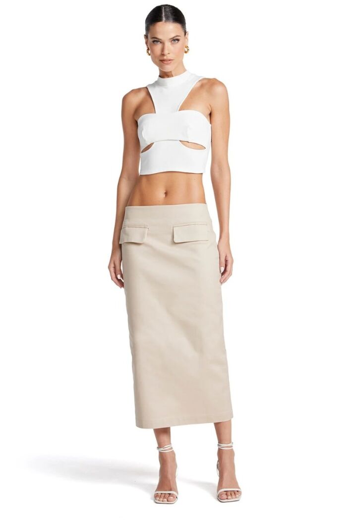 Imagem de Cropped Frente Única Com Gola Off White Zen