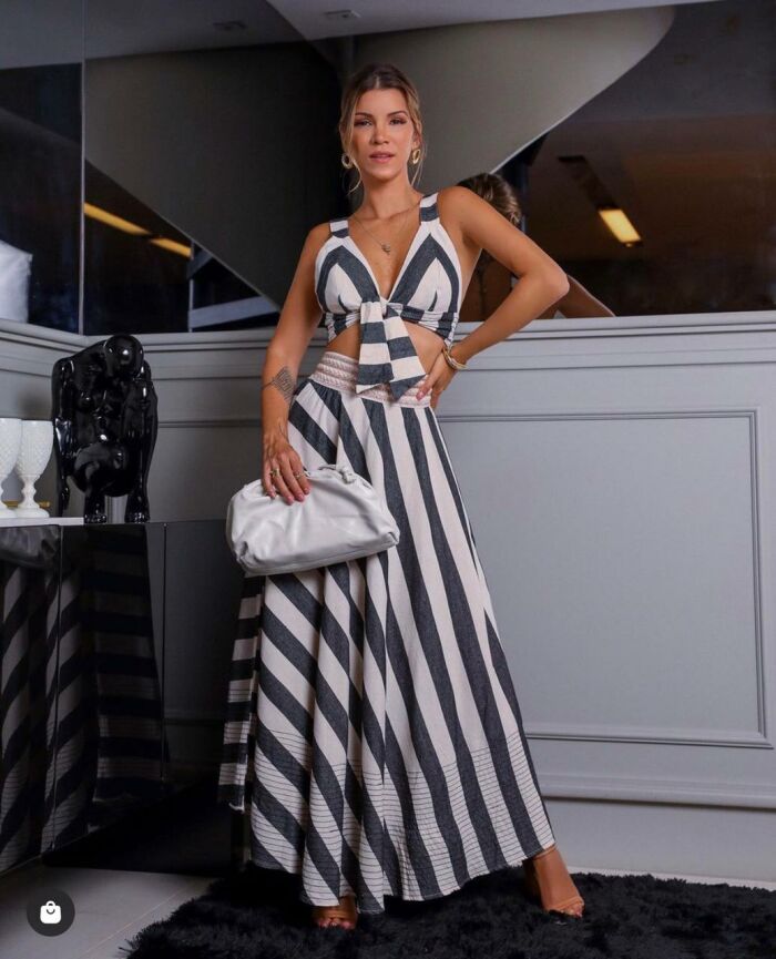 Imagem de Conjunto Listrado Mais Um