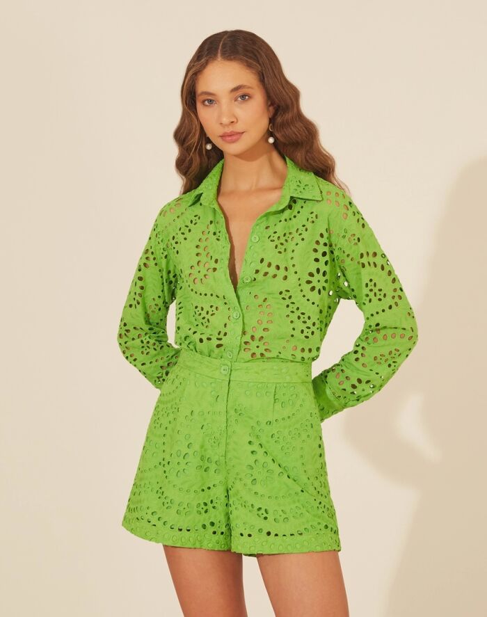 Imagem de Shorts Poppy Verde Amissima