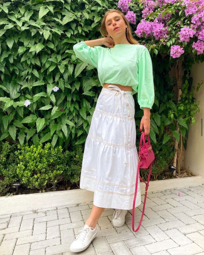 Imagem de Saia Jeans Branca Rush by Rosana