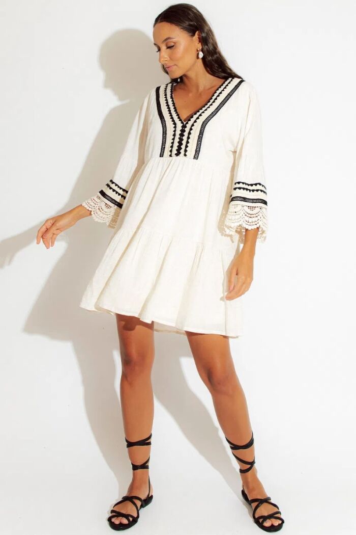 Imagem de Vestido Curto Renda Elie Blessed