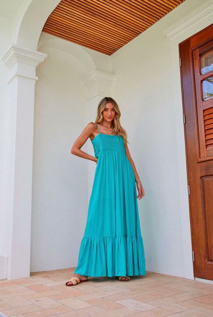 Imagem de Vestido Com Decote Reto Plissado Zen