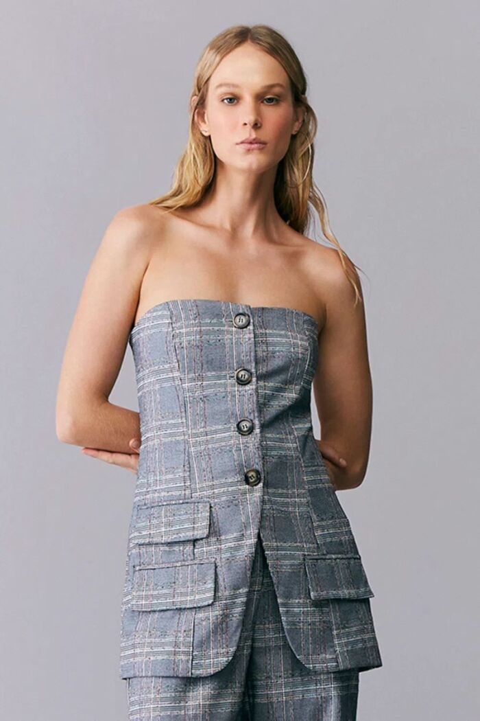 Imagem de Blusa Tomara Que Caia Com Bolsos Zen