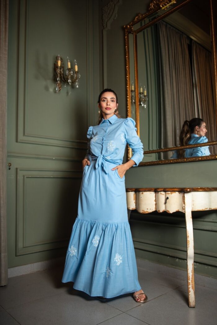 Imagem de Conjunto Kate Azul D´teliê