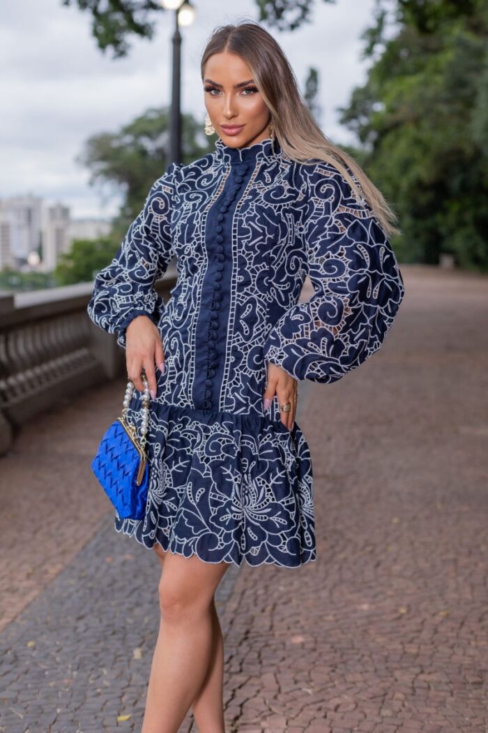 Imagem de Rebeca Vestido Bordado Branco Marie Mercié