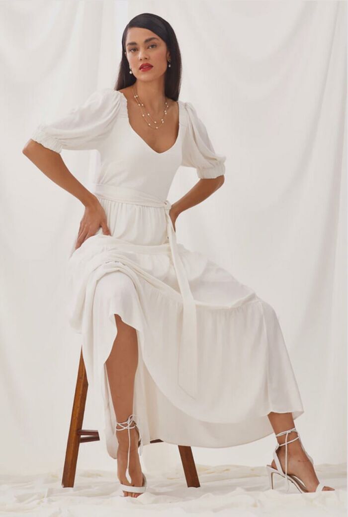 Imagem de Vestido 3 Babados Off Zen