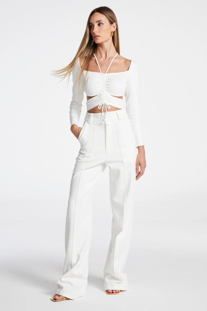 Imagem de Blusa Manga Longa Canelta Busto Off White Zen