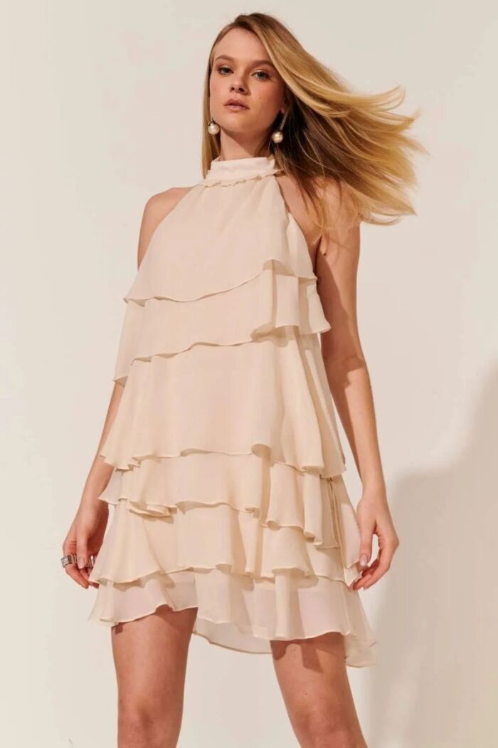 Imagem de Vestido Selena Aveia Le Blog