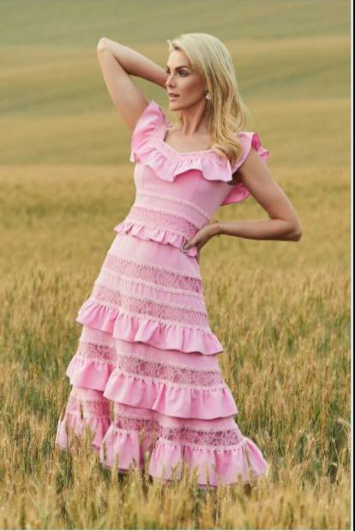 Imagem de Vestido Crepe Degradê Luzia Fazzolli