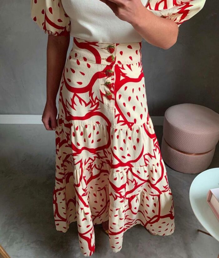 Imagem de Saia Longa Estampada Bardoh
