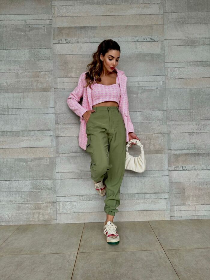 Imagem de Conjunto Blazer e Top Tweed Olívia