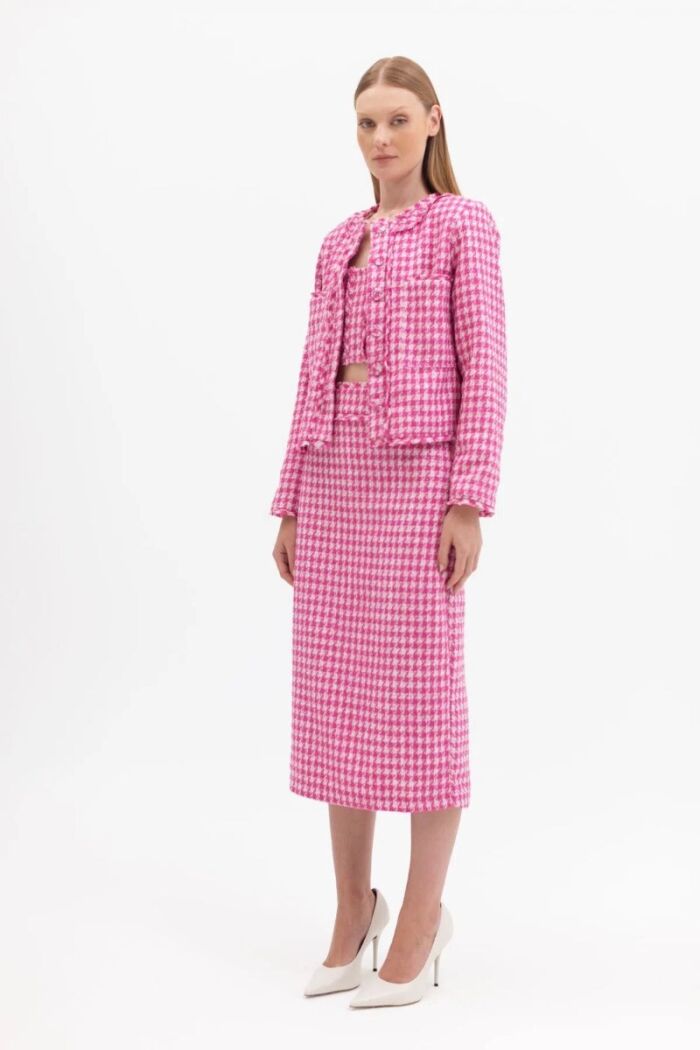 Imagem de Blazer Tweed Rosa La Chocolê