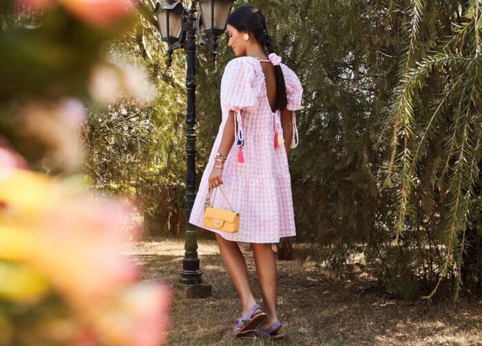 Imagem de Vestido Xadrez Aquarella