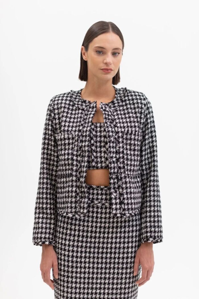 Imagem de Blazer Tweed Preto La Chocolê