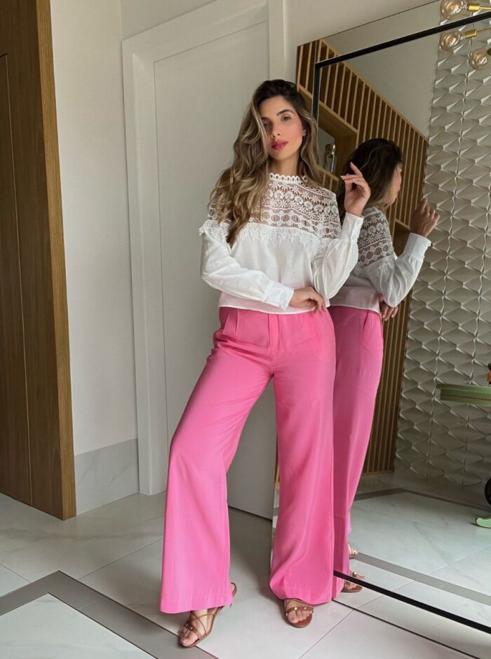 Imagem de Calça Wide Cupro Olívia