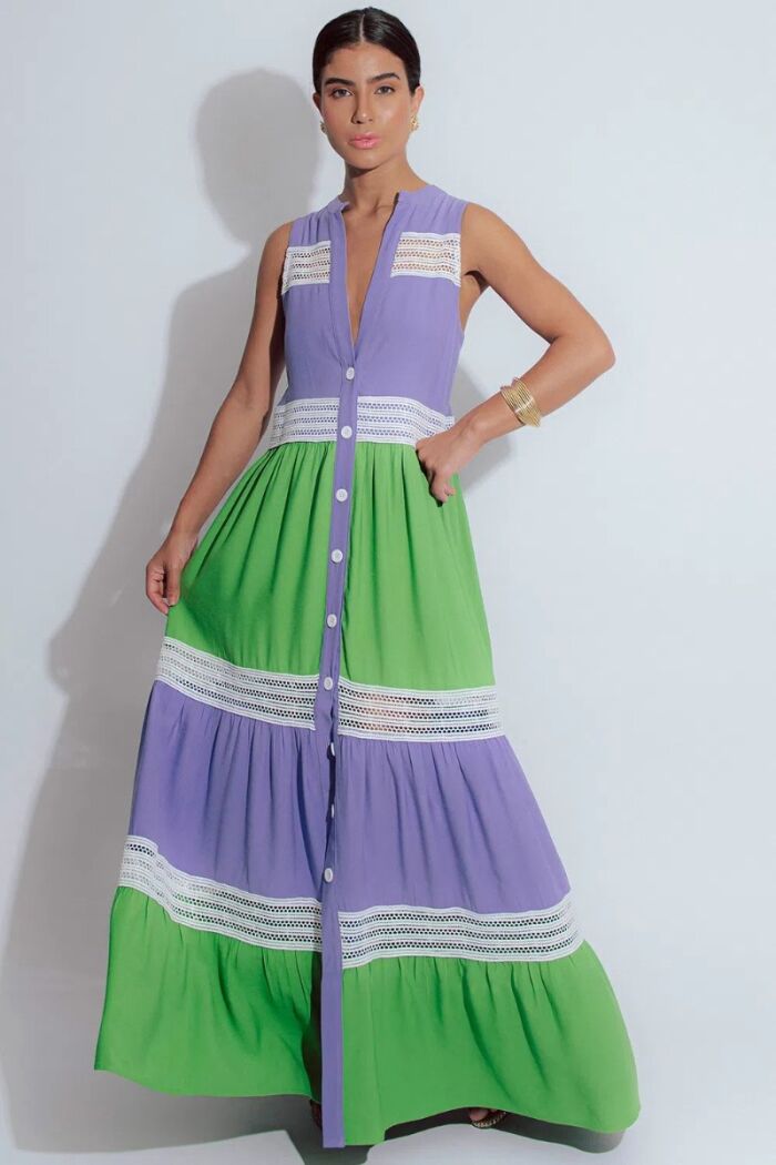 Imagem de Vestido Longo Bicolor Ophelia Blessed