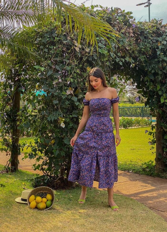 Imagem de Vestido Midi Floral Aquarella