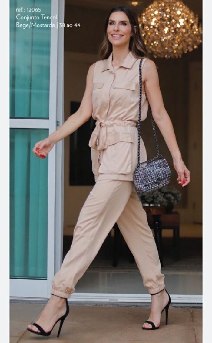 Imagem de Conjunto Tence Bege Luzia Fazzolli