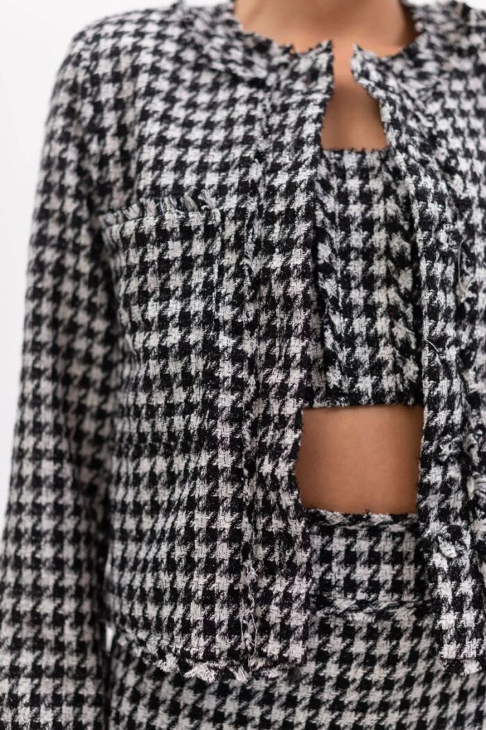 Imagem de Blazer Tweed Preto La Chocolê