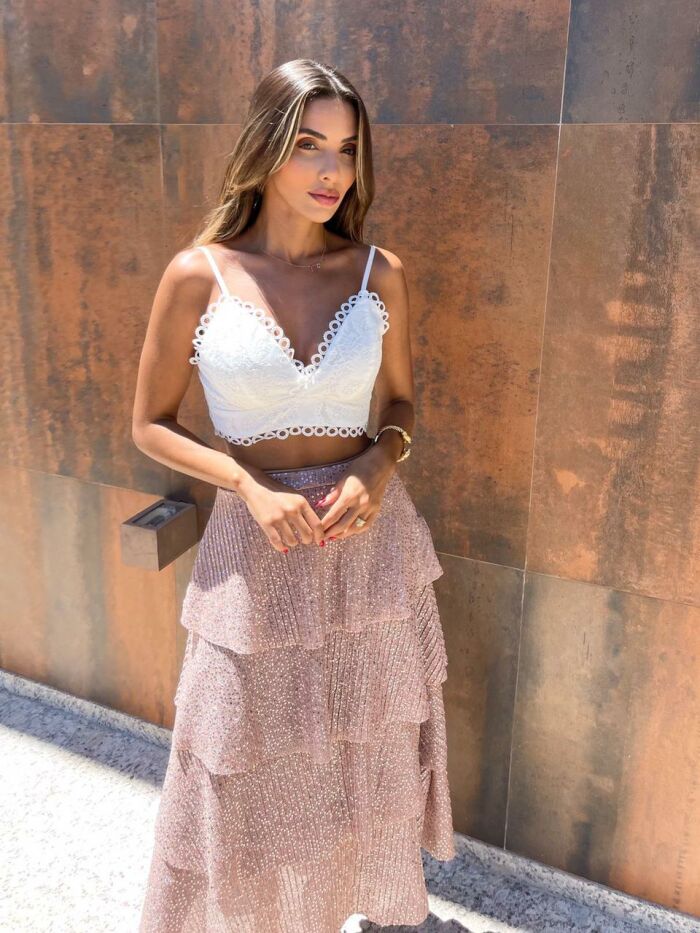 Imagem de Saia Midi De Paetês Olívia