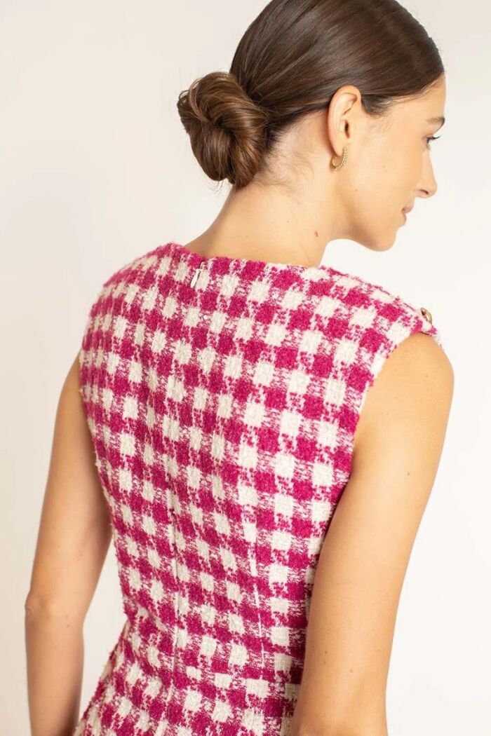 Imagem de Vestido Mini Tweed Pink La Chocolê