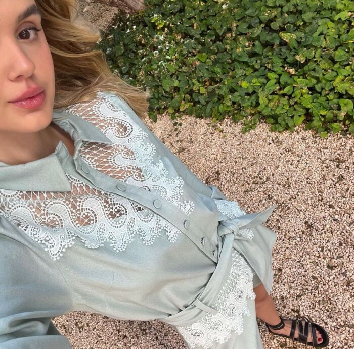 Imagem de Conjunto Verde Menta Em Renda Olívia