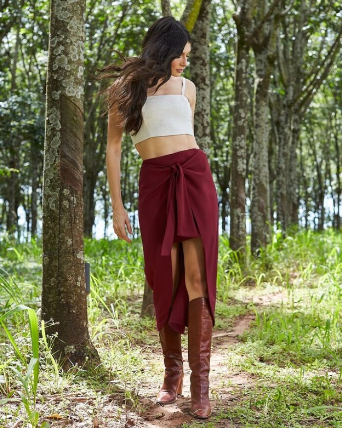 Imagem de Saia Amarração Regina Aquarella