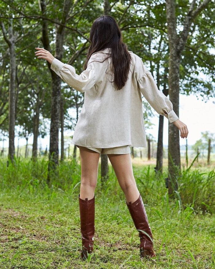 Imagem de Camisa Linho Letícia Aquarella