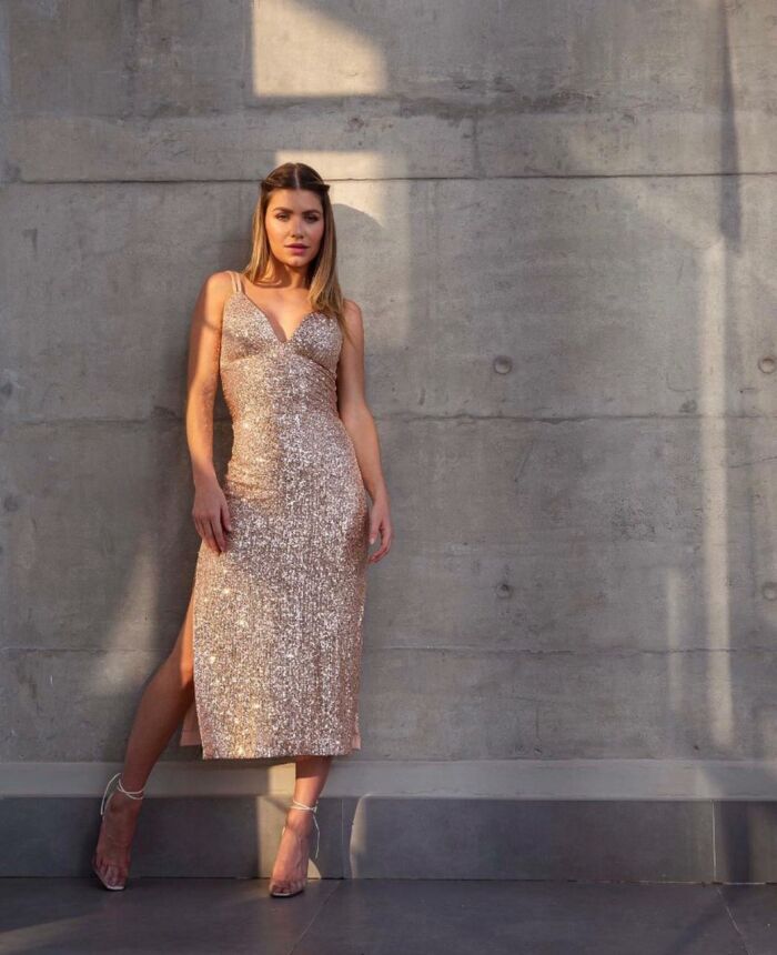 Imagem de Vestido Midi Paetê Daiane Lemoncola