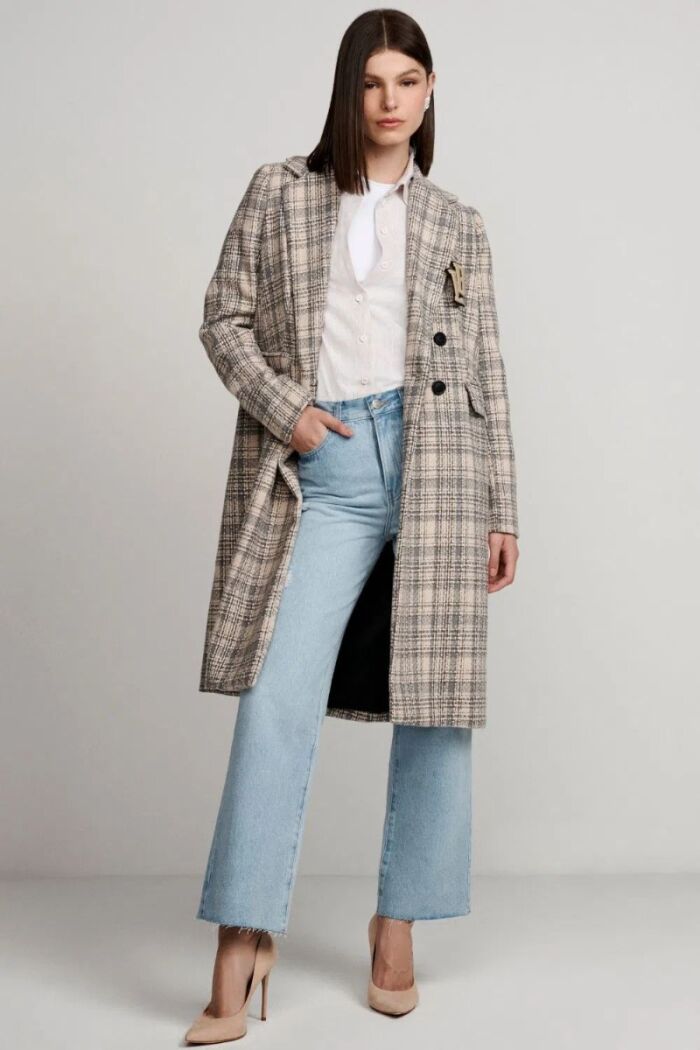 Imagem de Casaco Duda Xadrez Le Blog