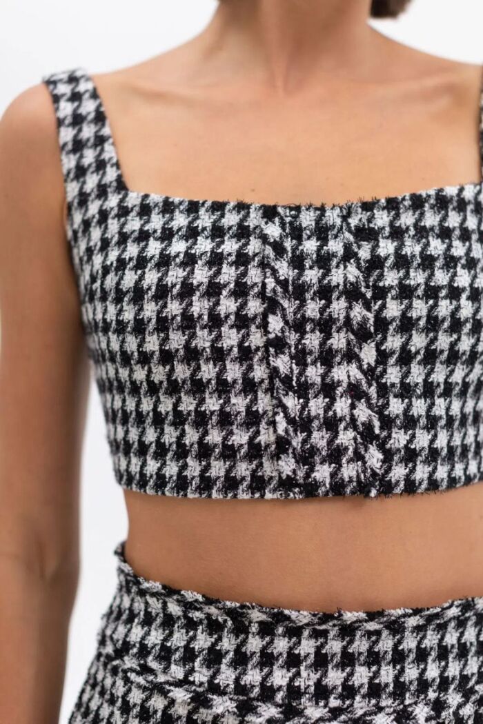 Imagem de Top Tweed Preto La Chocolê