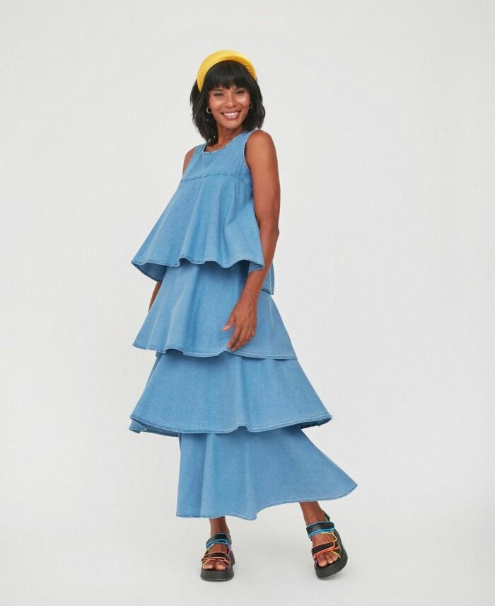 Imagem de Vestido Camadas Escuro Bardôh