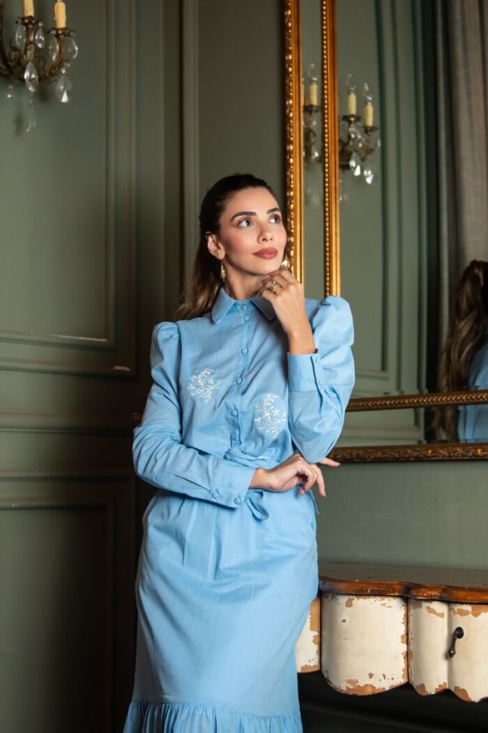 Imagem de Conjunto Kate Azul D´teliê