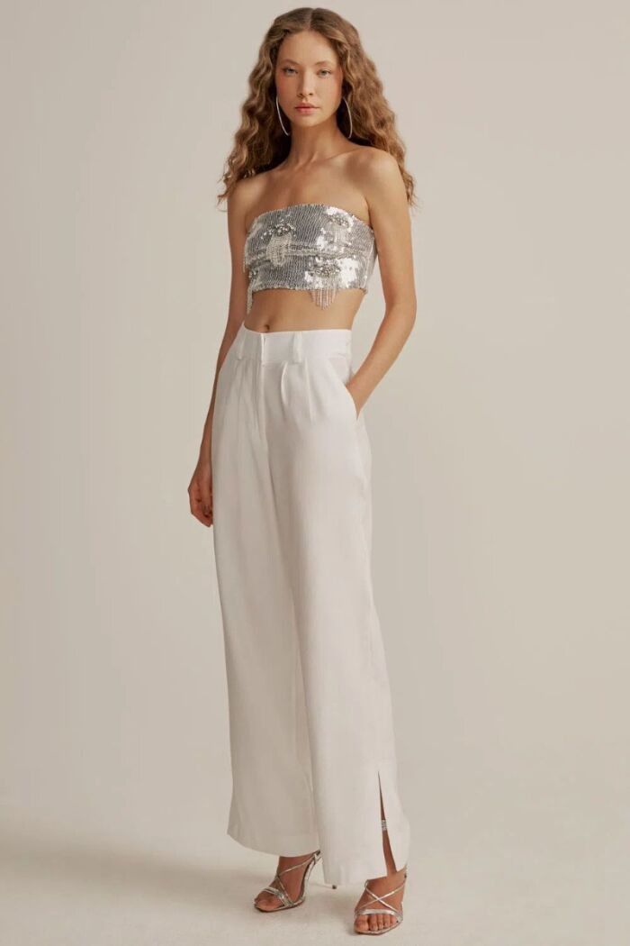 Imagem de Top Poly Prata Le Blog