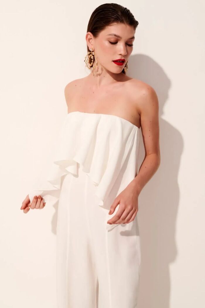 Imagem de Macacão Aretha Off White Le Blog