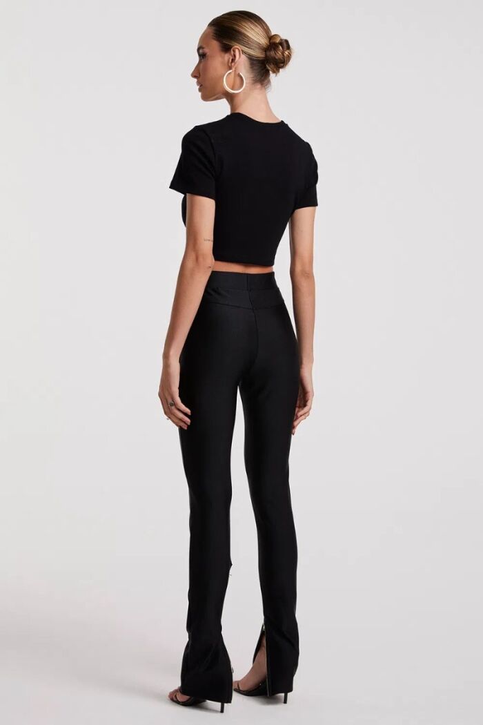 Imagem de Calça Skinny Sculpt Com Zíper Na Barra Preta Zen