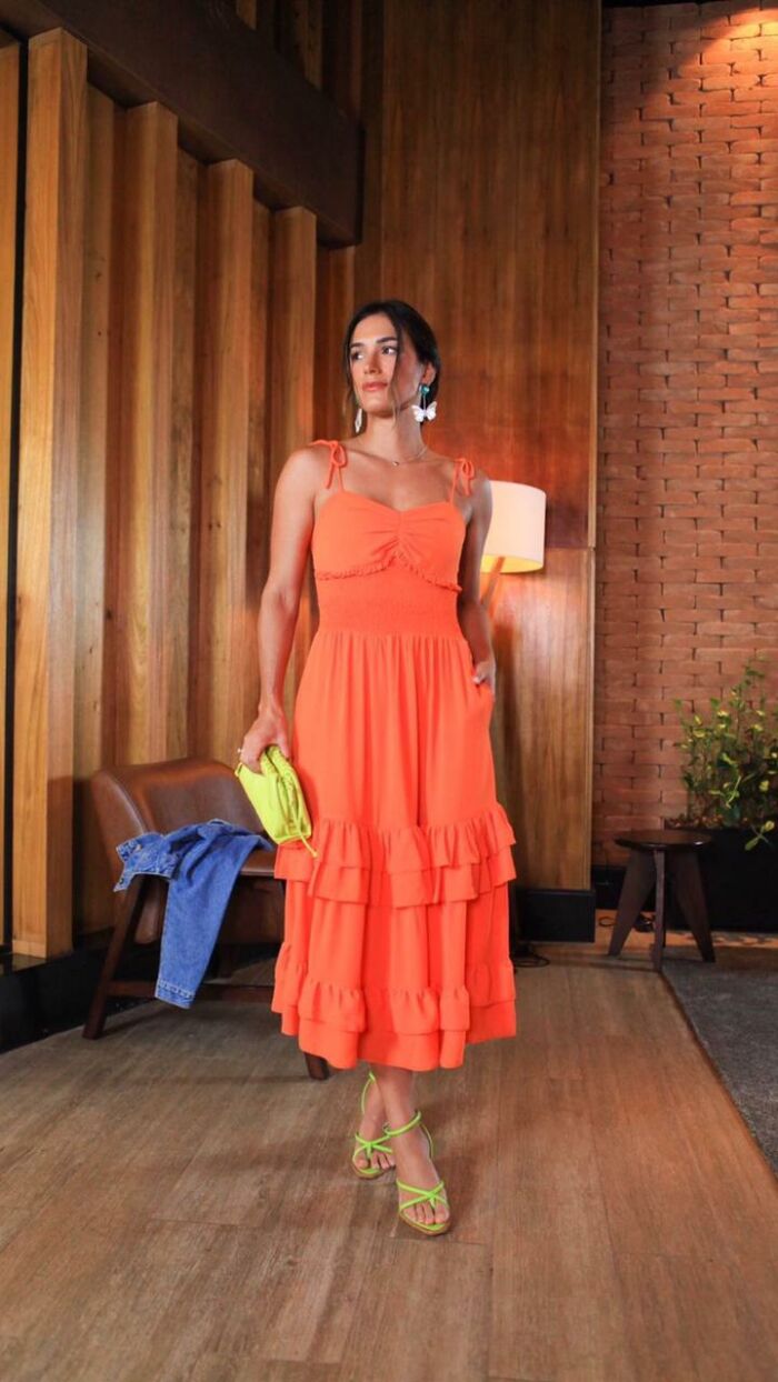 Imagem de Vestido Crepe Com Lastex Luzia Fazzolli