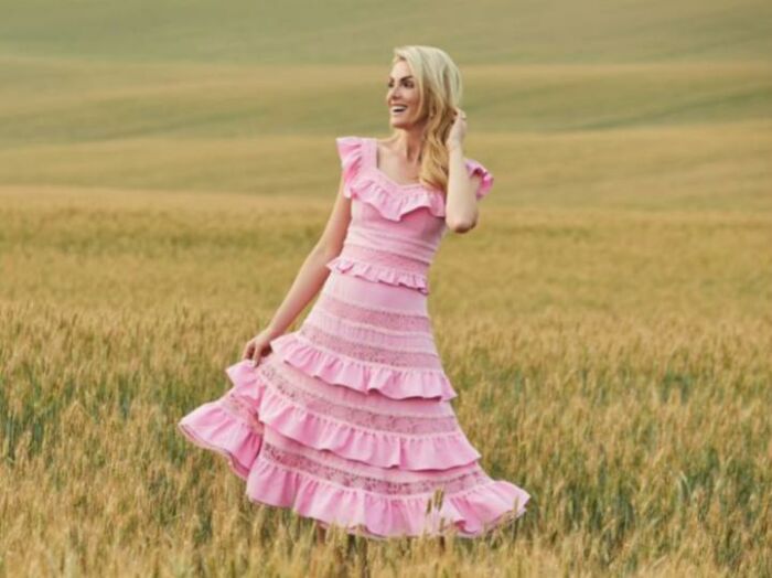 Imagem de Vestido Crepe Degradê Luzia Fazzolli