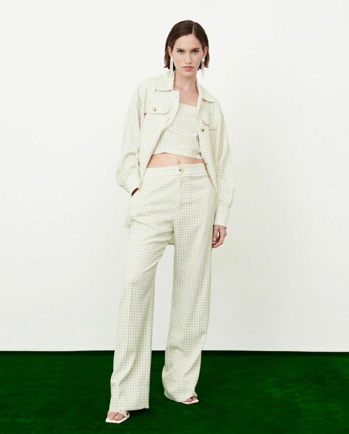 Imagem de Casaco Linho Xadrez